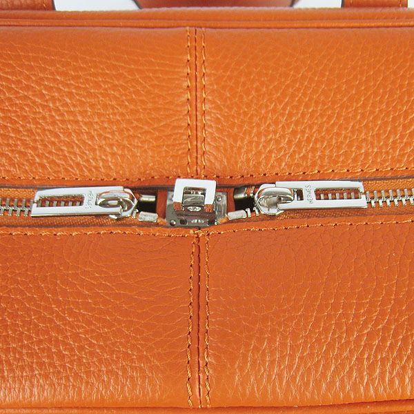 Best Replica Hermes Victoria Cowskin Leather Bags 2010 Orange H2802